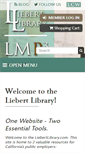 Mobile Screenshot of liebertlibrary.com